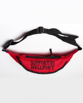 Belt Bag: FTW & SUPPORT 81 | Black - Red